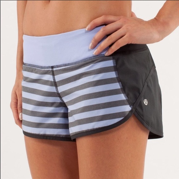 Lululemon Speed Shorts 2.5” Stripe Lavender - Picture 8 of 9